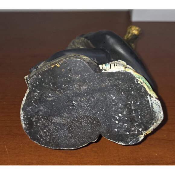 Decorative Resin African Couple Statue with Gold Trim Garments 9 Inch - Picture 9 of 10